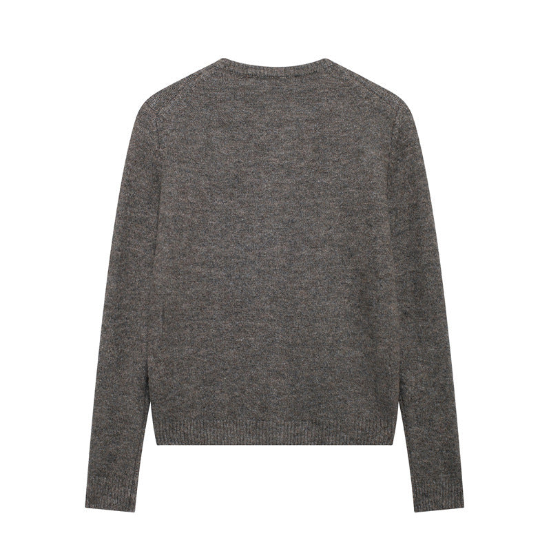 Damen Strickjacke mit feinen Knopfdetails und klassischem Rundhalsausschnitt EB