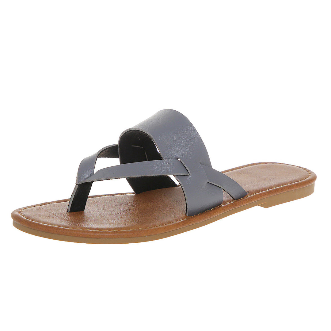 Damen Offene Freizeit-Sandalen mit geflochtenem Riemendesign EB