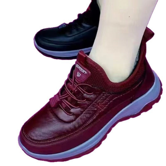 Damen Sportliche und bequeme Schnürsneaker mit dämpfender Sohle EB