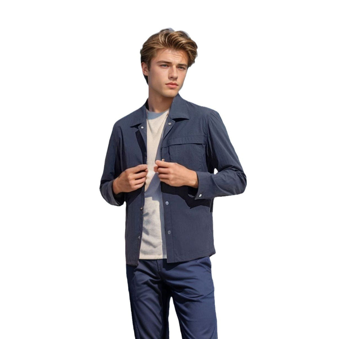 Herren technische Freizeitjacke mit praktischen Taschen und leichtem Material EB