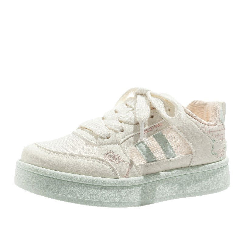 Damen Sportliche Sneakers mit niedlichem Tierdesign und atmungsaktiven Mesh-Einsätzen EB