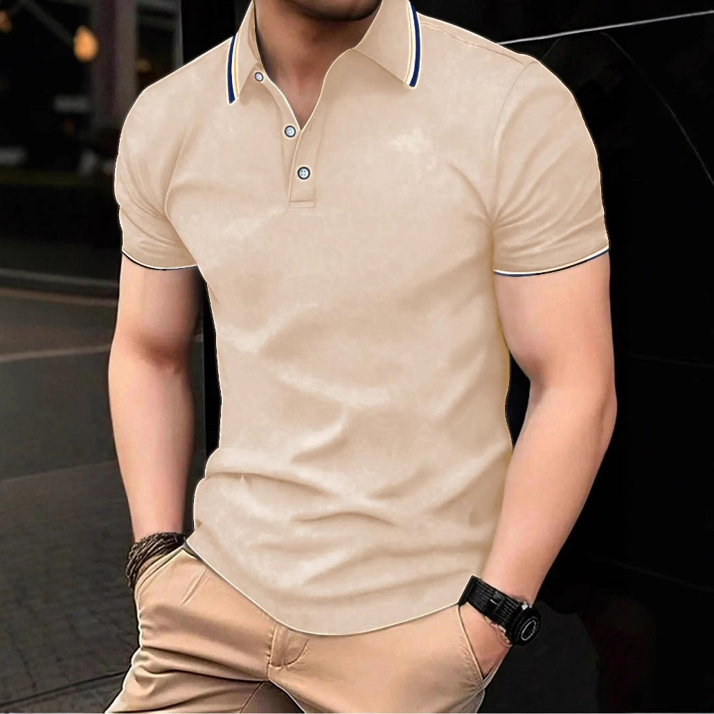 Herren Poloshirt mit modernem Kragen und sportlichem Schnitt EB