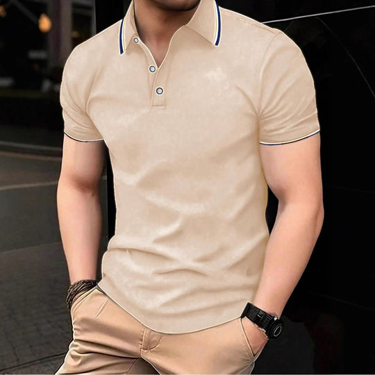 Herren Poloshirt mit modernem Kragen und sportlichem Schnitt EB