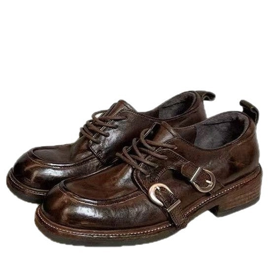 Herren Schnürstiefel mit Dekorativem Riemen von EB