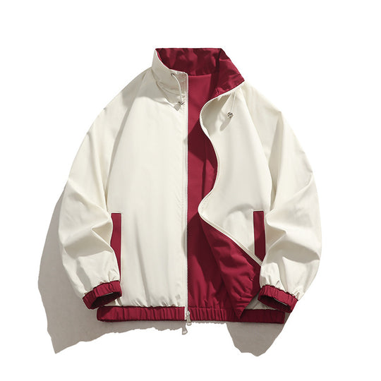 Herren sportliche Übergangsjacke mit elastischen Bündchen und praktischen Reißverschlusstaschen EB