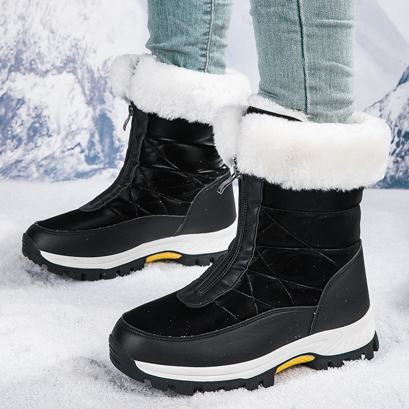 Damen isolierte Winterstiefel mit wärmendem Innenfutter und rutschfester Sohle EB