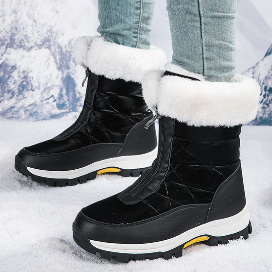 Damen isolierte Winterstiefel mit wärmendem Innenfutter und rutschfester Sohle EB