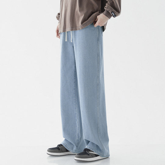 Herren weite Denim-Hose im modernen Vintage-Stil EB