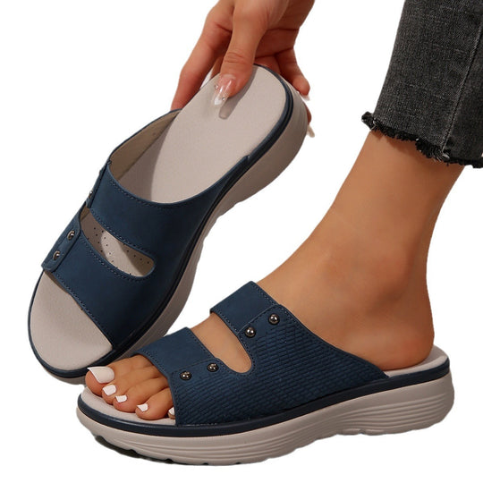 Damen Komfortable Riemchensandalen mit modischen Details EB