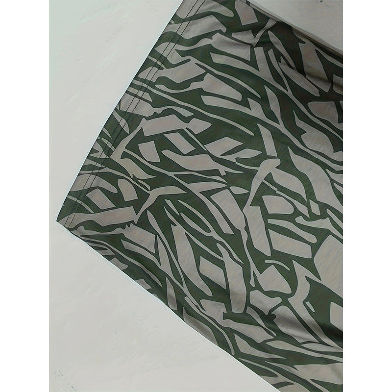 Damen lässige Palazzo-Hose mit floralem Muster und hohem Bund EB