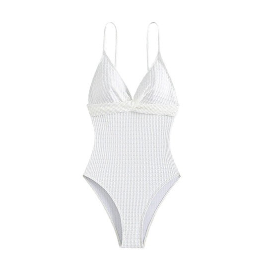 Damen Eleganter Schwimmanzug mit feiner Rippstruktur EB