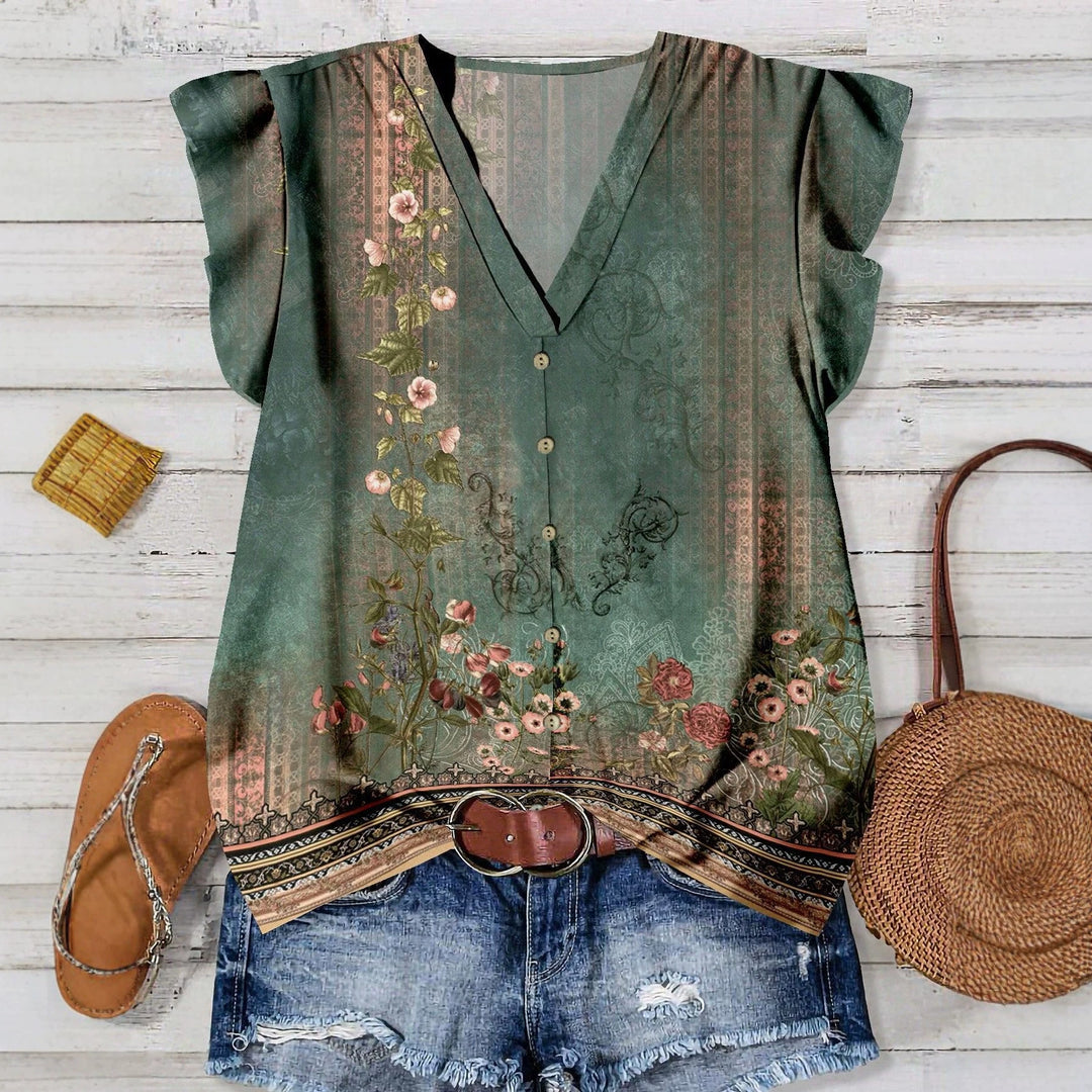 Damen Bluse mit floralem Muster EB