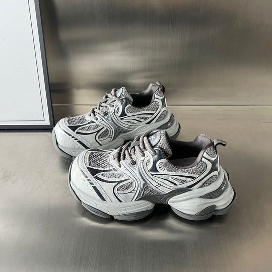 Damen Sportliche Multifunktionale Sneakers mit atmungsaktiven Mesh-Einsätzen und stoßdämpfender Sohle EB