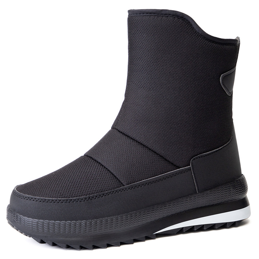 Damen Isolierte und wasserabweisende Winterstiefel mit elastischem Verschluss EB