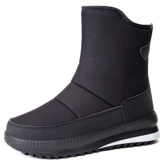 Damen Isolierte und wasserabweisende Winterstiefel mit elastischem Verschluss EB