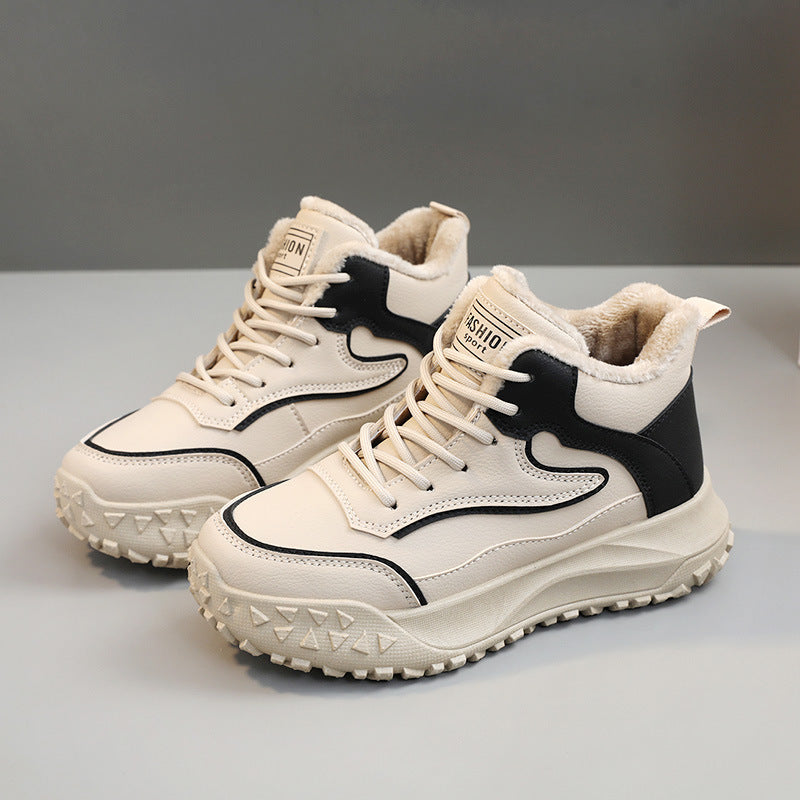 Damen Winter Sneakers mit warmem Innenfutter und rutschfester Profilsohle EB
