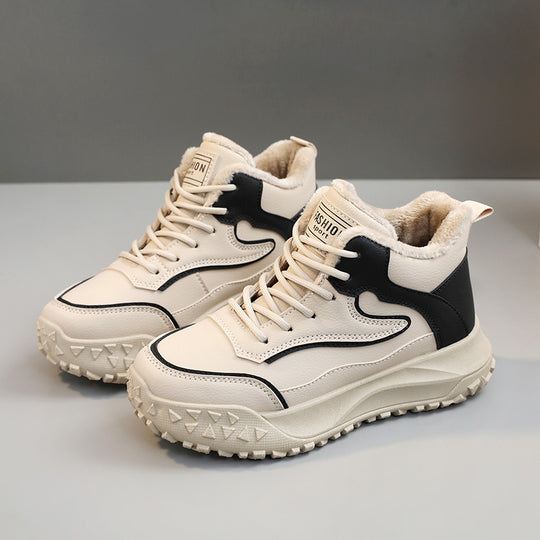 Damen Winter Sneakers mit warmem Innenfutter und rutschfester Profilsohle EB