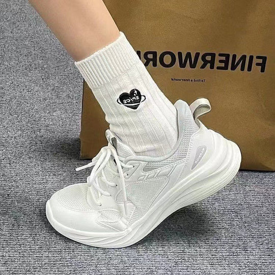 Damen Sportliche Sneakers mit atmungsaktiver Mesh-Oberfläche und stoßdämpfender Sohle EB