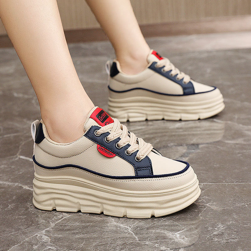 Damen Plateau-Sneaker mit innovativem Dämpfungssystem und modischer Laufsohle EB