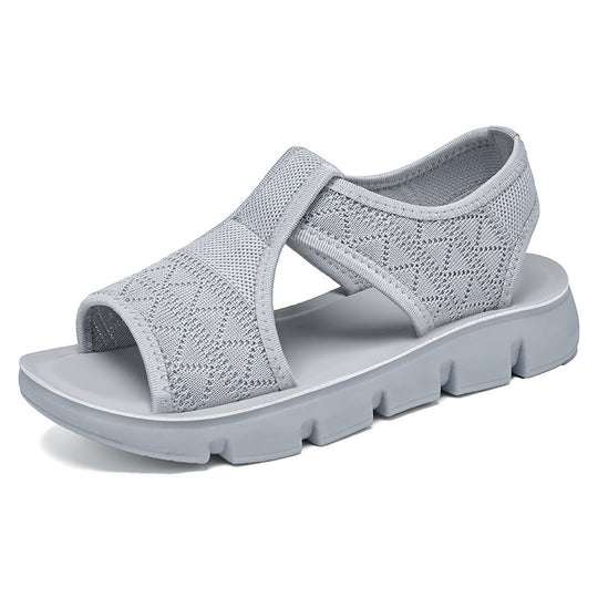Damen Komfortable Sandalen mit rutschfester Sohle und elastischem Obermaterial EB