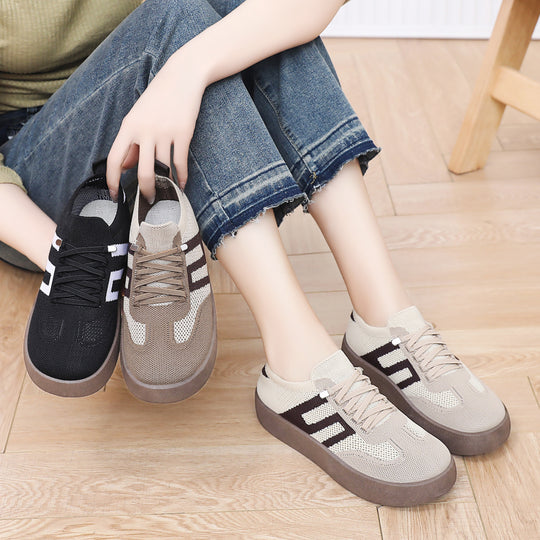 Damen Bequeme und atmungsaktive Sneakers mit Plateau von EB