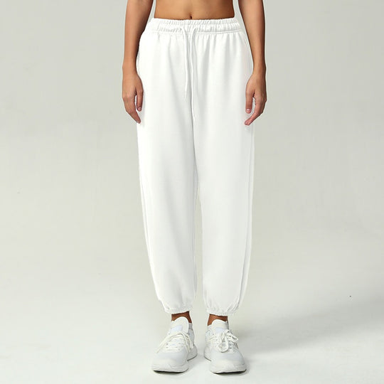 Damen nan atmungsaktive Performance-Joggerhose mit hohem Komfortbund, verstellbarem Kordelzug und elastischen Schlauchbündchen EB
