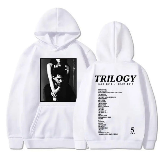 Damen Kapuzenpullover mit künstlerischem Fotodruck und einzigartigem Schriftzug EB