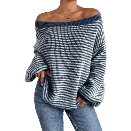 Damen lässiger Strickpullover EB