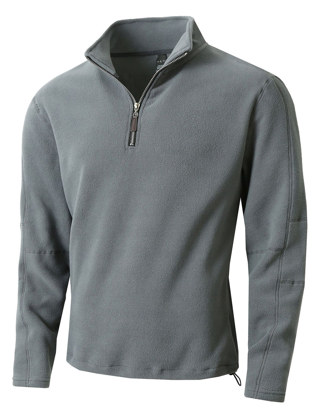 Herren Fleece-Pullover mit halblangem Reißverschluss und Stehkragen EB