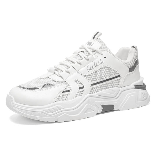 Damen Sportliche Chunky Sneakers mit atmungsaktivem Mesh-Obermaterial und dämpfendem Sohlenprofil EB