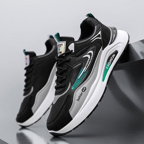 Damen Modische Sneakers mit atmungsaktiven Mesh-Einsätzen und stoßdämpfender Sohle EB