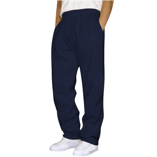 Damen nan ungekürzte Relax-Freizeithose mit hohem Komfortbund, innenliegendem Kordelzug und seitlichen Eingrifftaschen EB