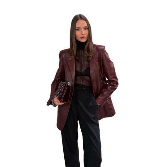 Damen elegante jacke mit tailliertem Schnitt EB