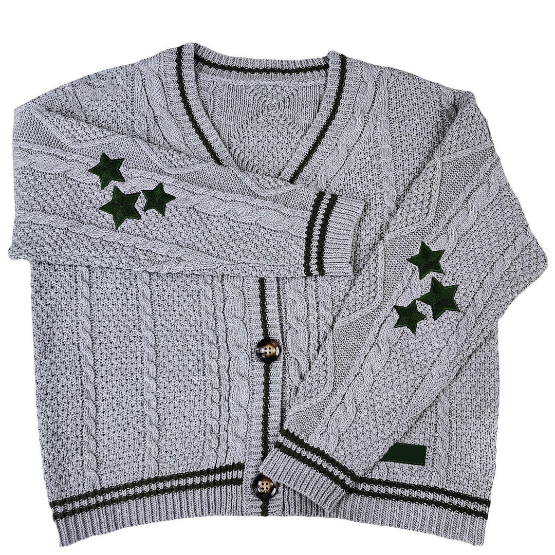 Damen Strickjacke mit dekorativem Sternen-Muster EB