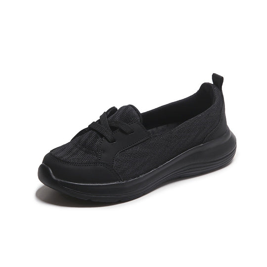Damen nan leichter Freizeitschuh mit atmungsaktivem Strickoberteil und Keilsohle EB