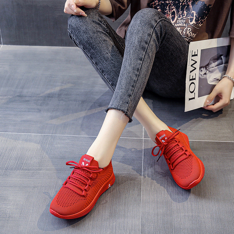 Damen Atmungsaktive Sport Sneakers mit flexiblem Schaft und rutschfester Sohle EB