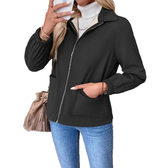 Damen Casual Steppjacke mit hohem Kragen von EB