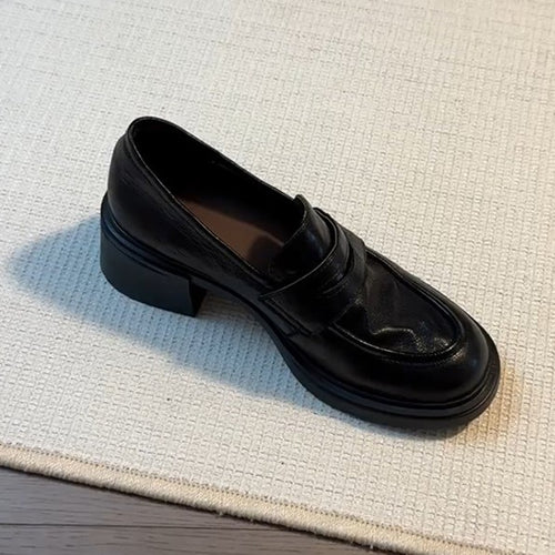 Damen Elegante Loafers mit moderner Blockabsatzgestaltung EB