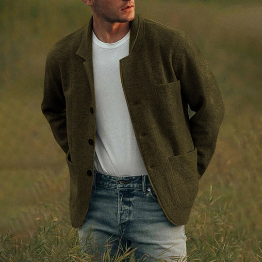 Herren lässige Cardigan-Jacke EB