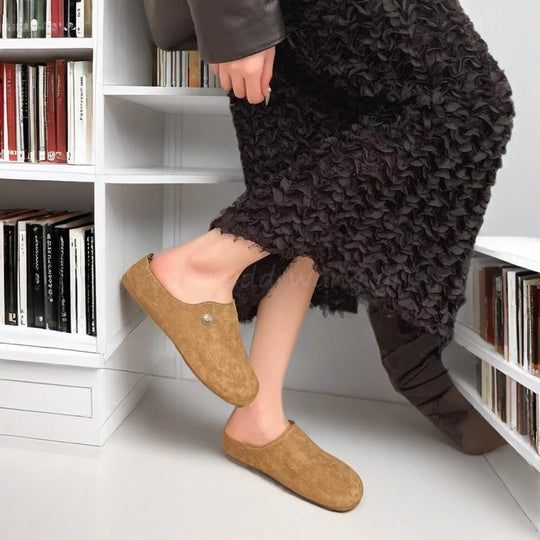 Damen Gemütliche Slipper mit elastischem Einstieg EB
