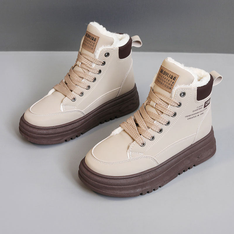 Damen Winterliche Sneaker mit kuscheligem Innenfutter und robustem Sohlenprofil EB