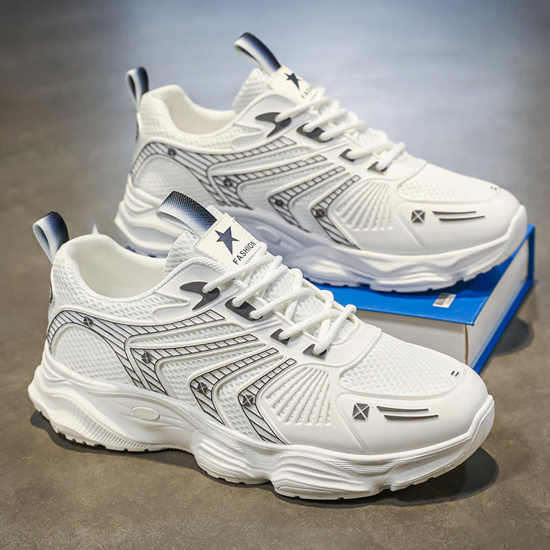 Damen Sportliche Dämpfung Sneakers mit atmungsaktiver Mesh-Oberfläche EB
