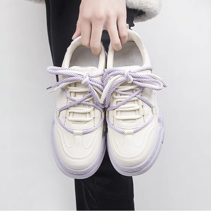 Damen Sportliche Chunky Sneakers mit atmungsaktiver Oberflächenstruktur EB