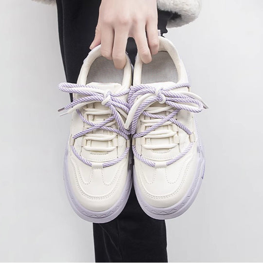 Damen Sportliche Chunky Sneakers mit atmungsaktiver Oberflächenstruktur EB