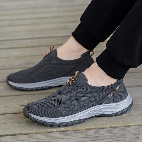 Damen Sportliche und atmungsaktive Slip-On Sneakers mit elastischem Obermaterial EB