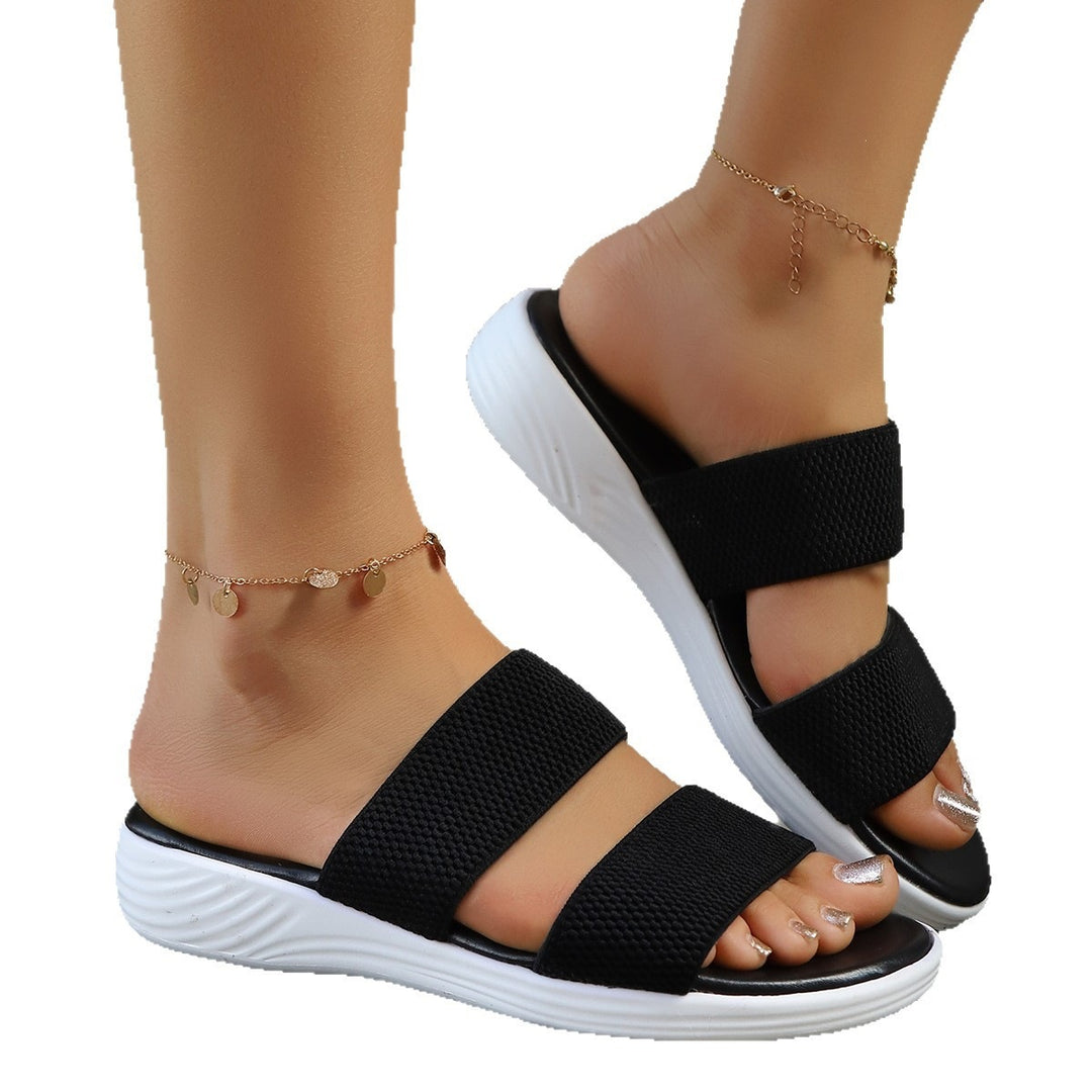 Damen Komfortable Freizeitsandalen mit breiten Riemen EB