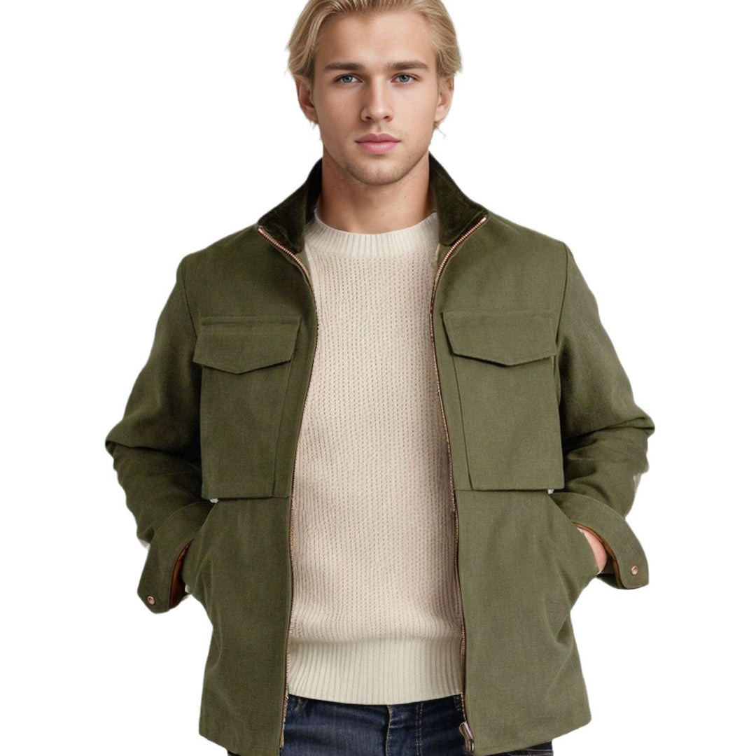 Herren Utility-Jacke mit praktischen Taschen und modernem Design EB