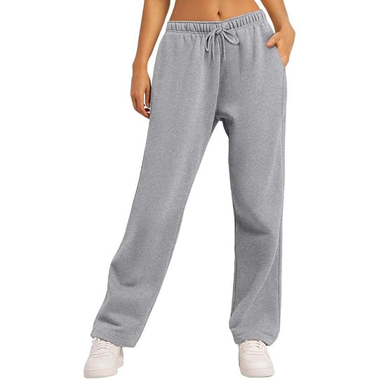 Damen Sportliche Freizeithose mit elastischem Bund und praktischen Taschen EB