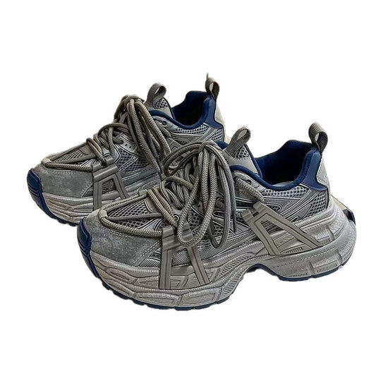 Damen Sportliche Sneakers mit futuristischem Design und stabiler Sohle EB
