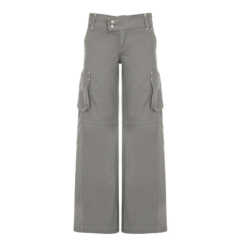 Damen Cargo-Hose mit weitem Schnitt und praktischen Seitentaschen EB